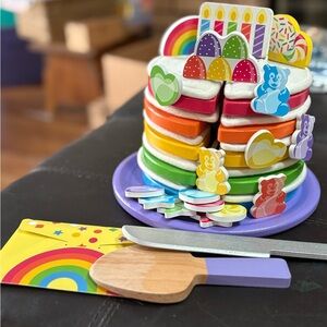 Melissa & Doug Rainbow Surprise Cake Play Set (partial)